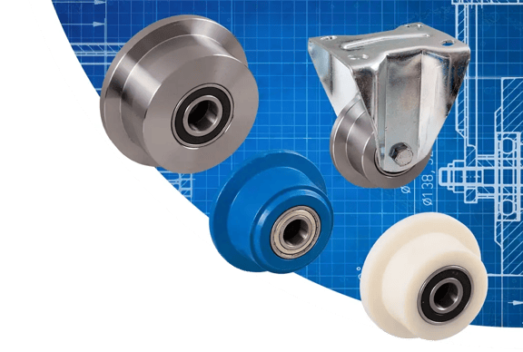 Spurkranzräder und Spurkranzrollen