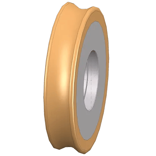 coatings with round groove